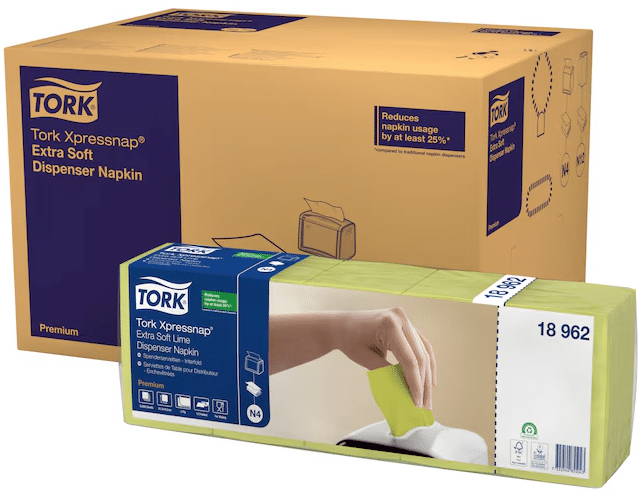 Tork N4 Premium Xpressnap lautasliina lime, 1000 kpl/pkt