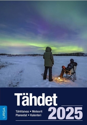 Tähdet 2025 : tähtitaivas, meteorit, planeetat, kalenteri