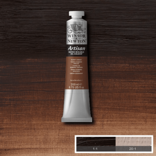Winsor & Newton Artisan vesiliukoinen öljyväri Burnt umber, 200 ml - Image 3