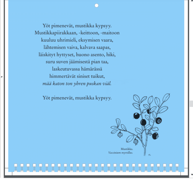 Luonnos 2025 seinäkalenteri - Image 3