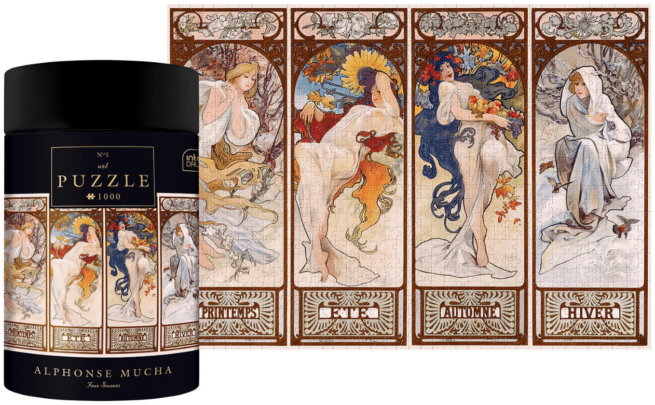Four seasons palapeli, 1000 palaa (Alfons Mucha) - Image 2