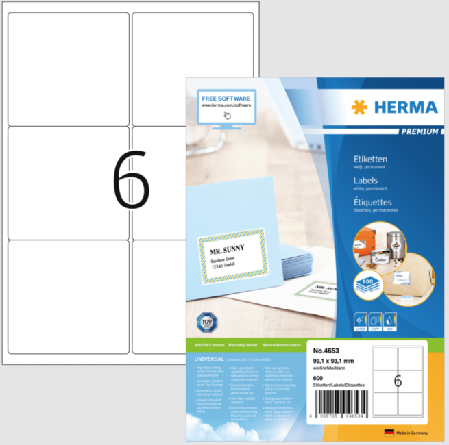 Herma 4653 premium tulostustarra A4 - Image 2