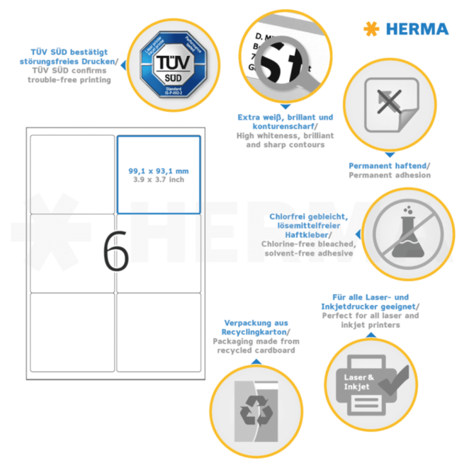 Herma 4653 premium tulostustarra A4 - Image 4