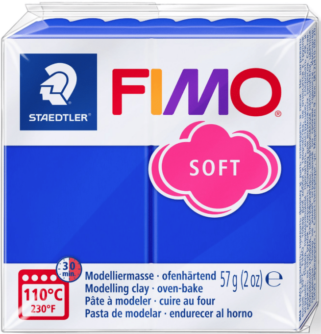 Staedtler Fimo Soft askartelumassa, kirkas sininen