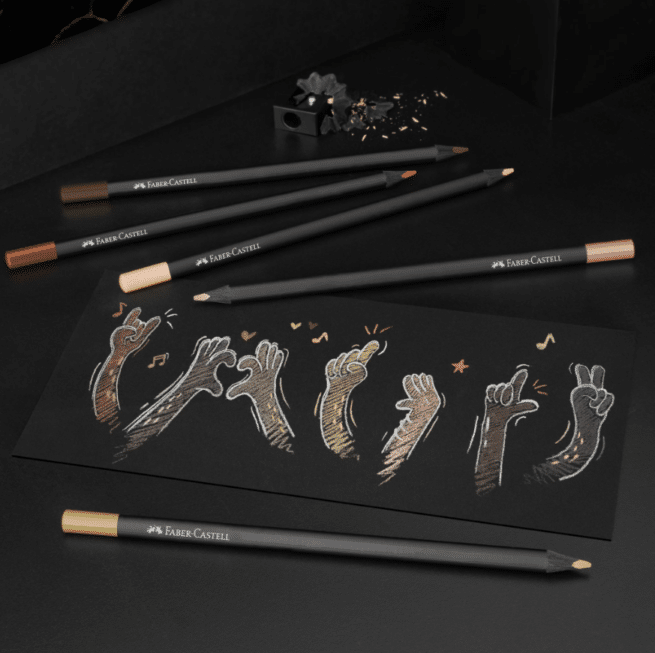 Faber Castell Black edition skin tones puuvärit, 12 väriä - Image 5