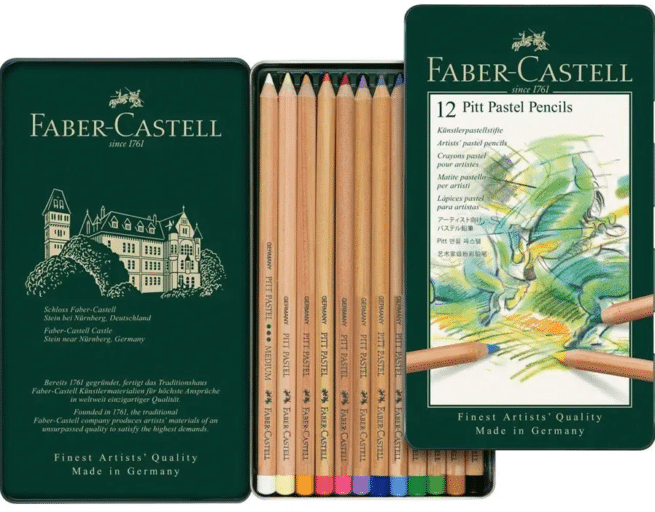 Faber-Castell Pitt Pastel värikynät, 12 väriä - Image 2
