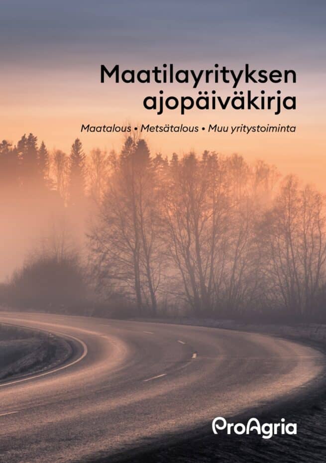 Tulossa: Maatilayrityksen ajopäiväkirja 2025