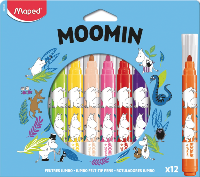Muumi jumbo huopakynät, 12 väriä