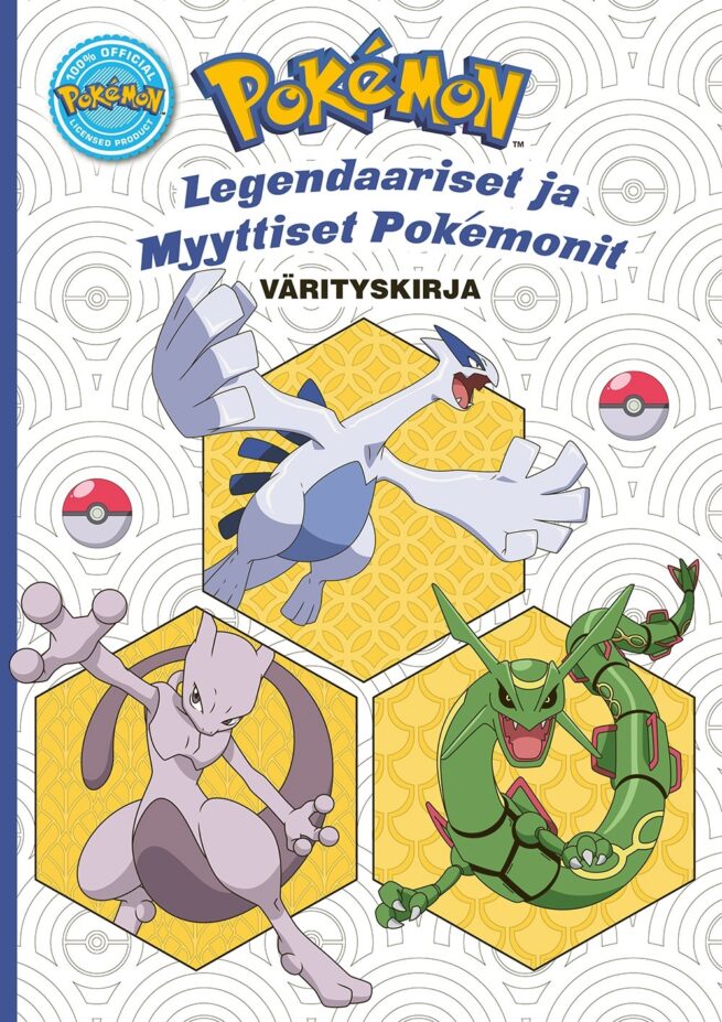 Pokémon värityskirja : Legendaariset ja myyttiset Pokémonit