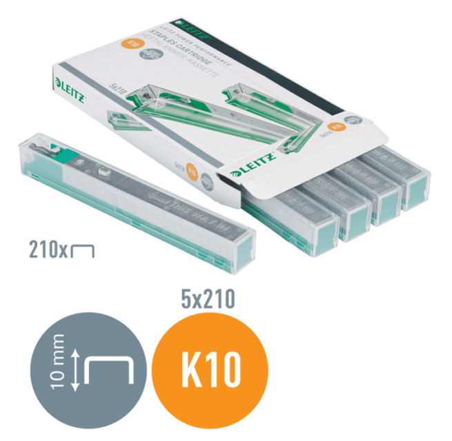 Leitz power niittikasetti K10, vihreä - Image 3
