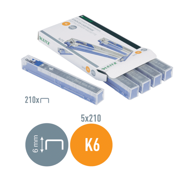 Leitz power niittikasetti K6, sininen - Image 3