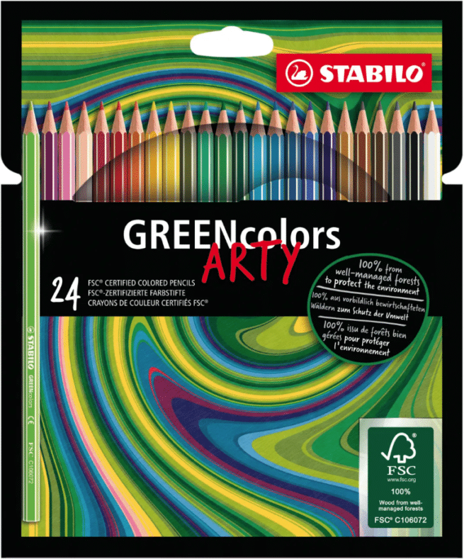 Stabilo Greencolors Arty värikynät, 24 väriä