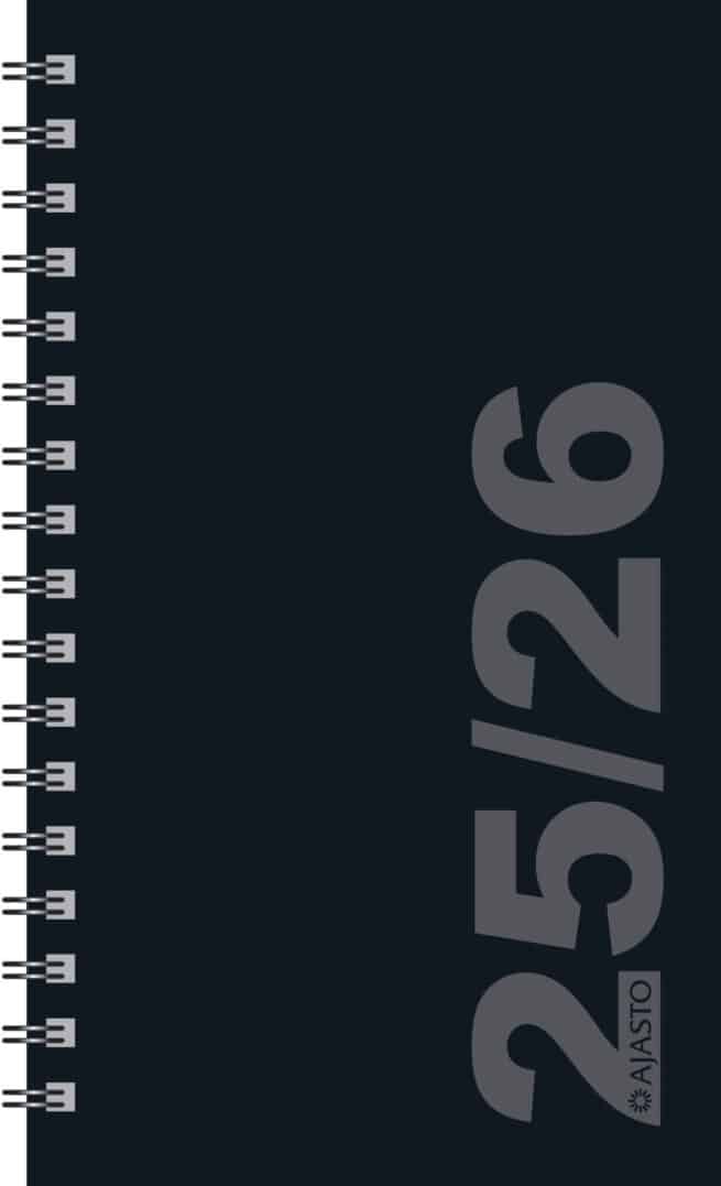 Simple 2025-2026 lukuvuosikalenteri, musta