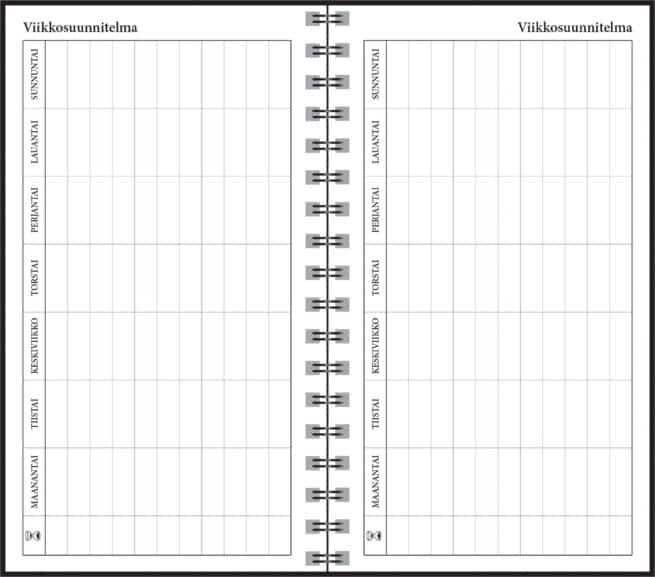 Simple 2025-2026 lukuvuosikalenteri, musta - Image 5