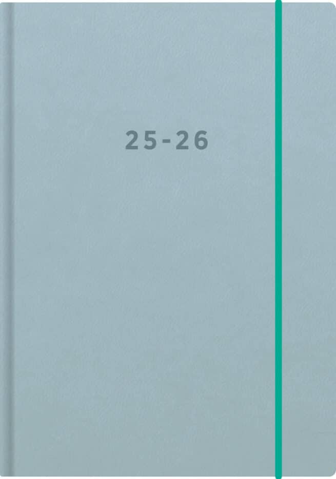 Color A6 2025-2026 lukuvuosikalenteri, vaaleansininen