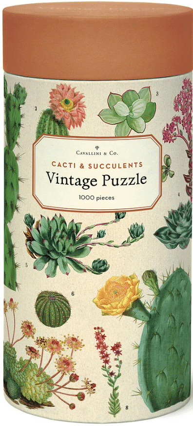 Cavallini palapeli: Cacti and Succulents, 1000 palaa