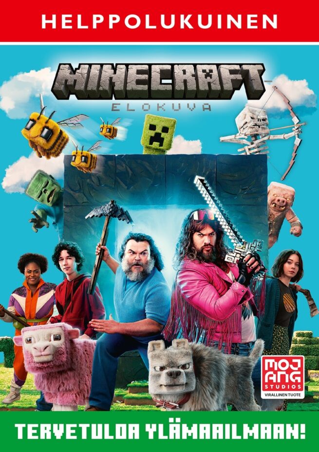 Minecraft-elokuva Tervetuloa ylämaailmaan! (helppolukuinen)