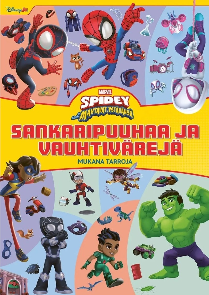 Marvel Spidey Sankaripuuhaa ja vauhtivärejä  (sis. tarroja)