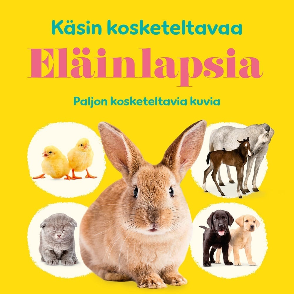 Käsin kosketeltavaa Eläinlapsia (tunnustelukirja)