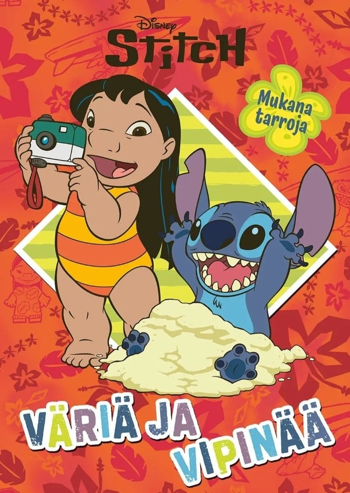 Disney Stitch Väriä ja vipinää värityskirja   (sis. tarroja)