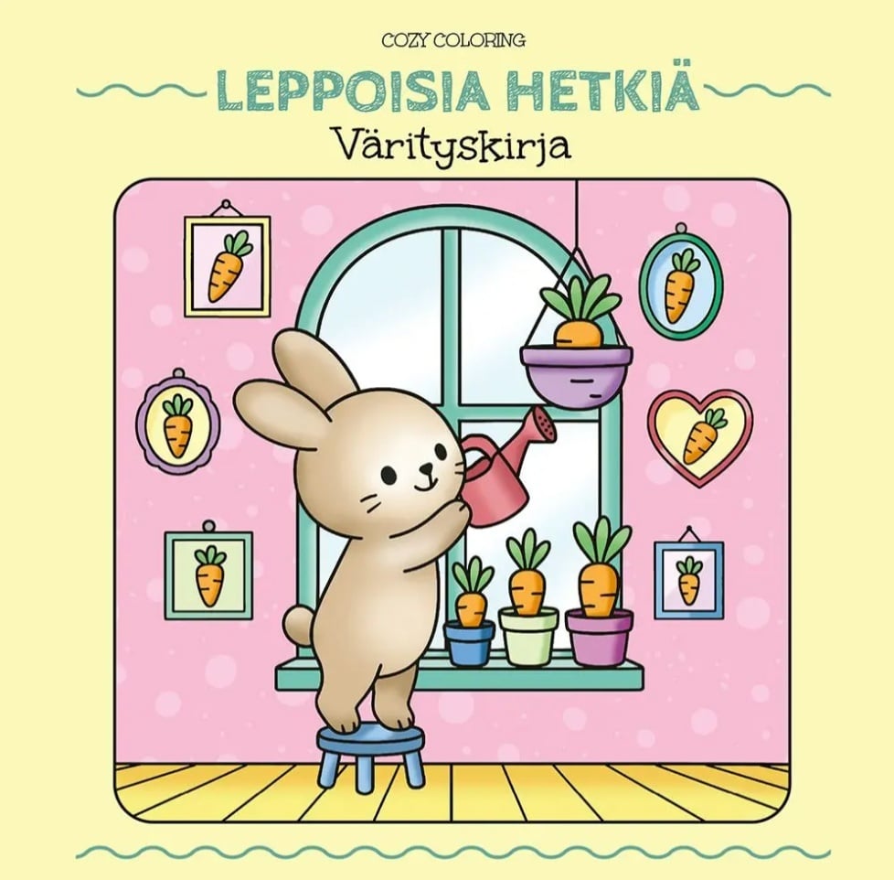 Cozy Coloring : Leppoisia hetkiä (värityskirja)