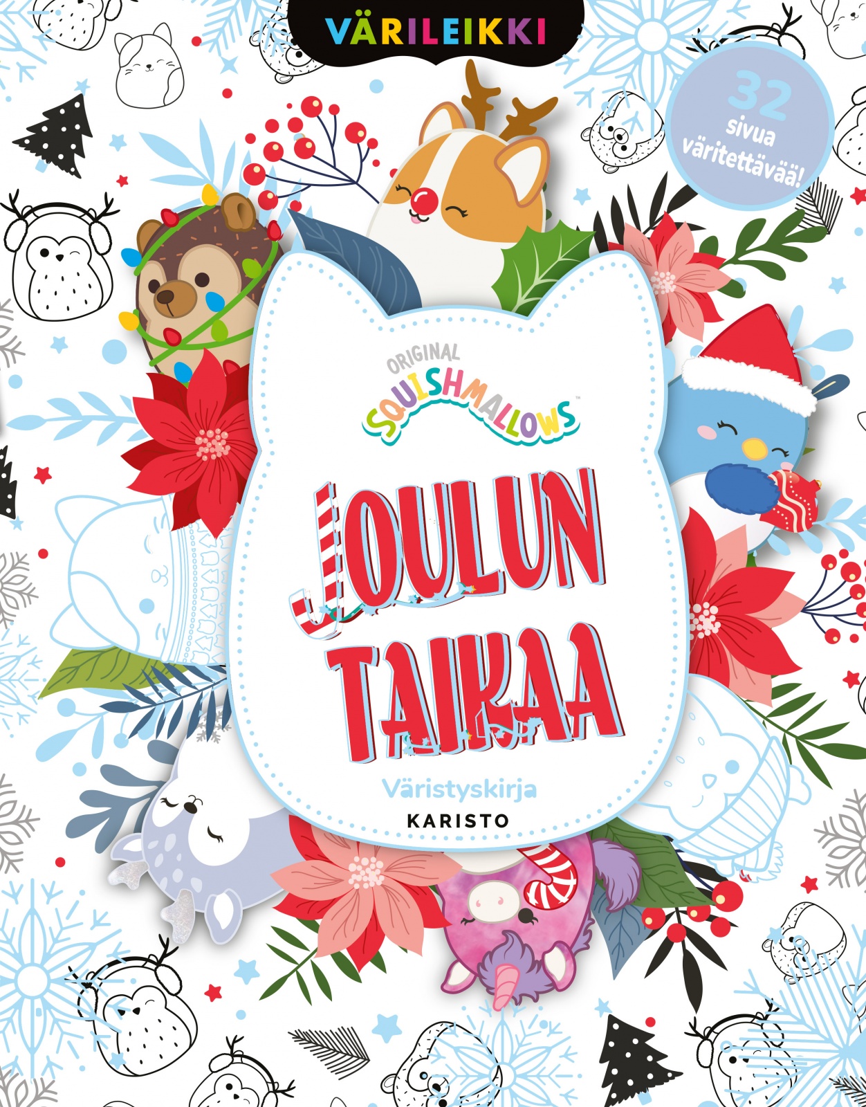 Squishmallows Joulun taikaa värityskirja