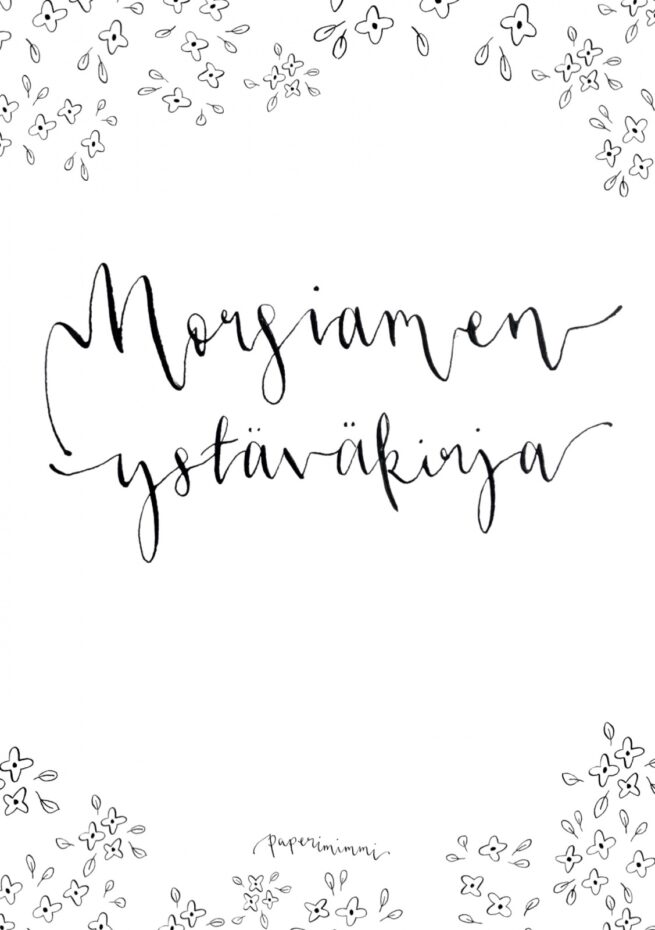 Morsiamen ystäväkirja (täytettävä kirja)