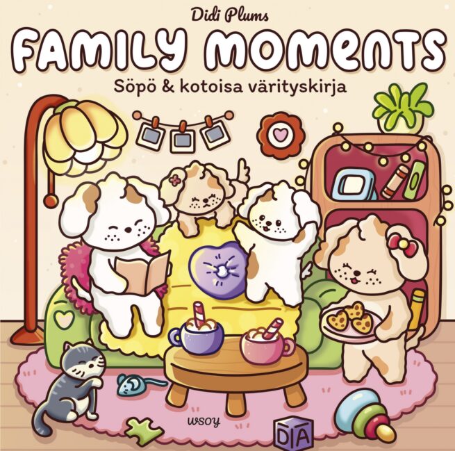 Family Moments : Söpö & kotoisa värityskirja