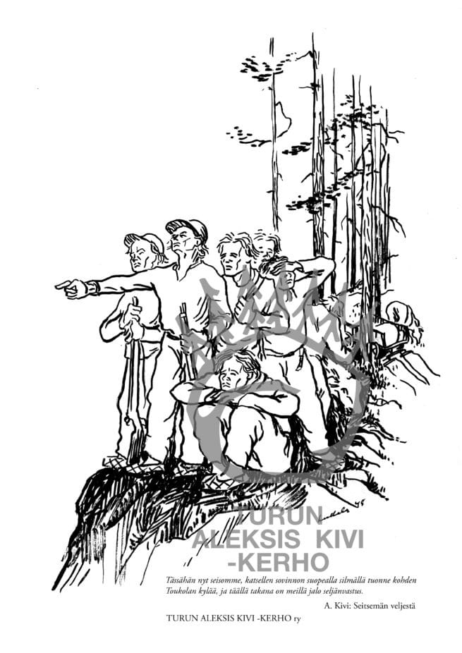 Aleksis Kivi kehystetty juliste, Impivaara