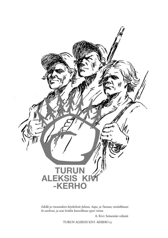 Aleksis Kivi kehystetty juliste, Kolme veljestä