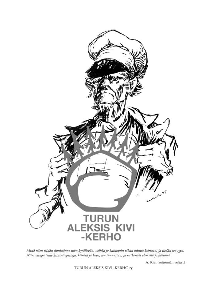 Aleksis Kivi kehystetty juliste, Lukkari