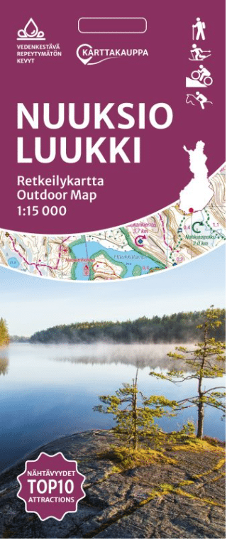 Nuuksio Luukki retkeilykartta