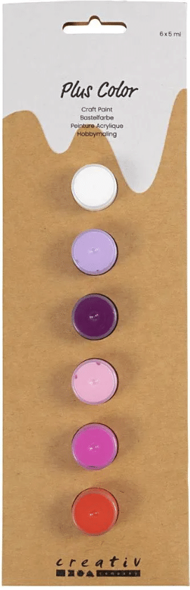 Plus Color -askartelumaalisetti, lila/pinkin sävyt