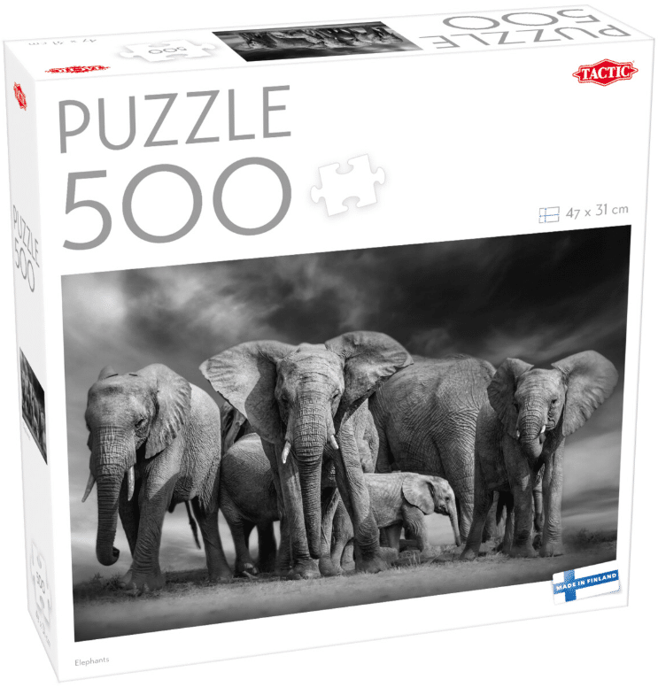 Elefantit palapeli, 500 palaa