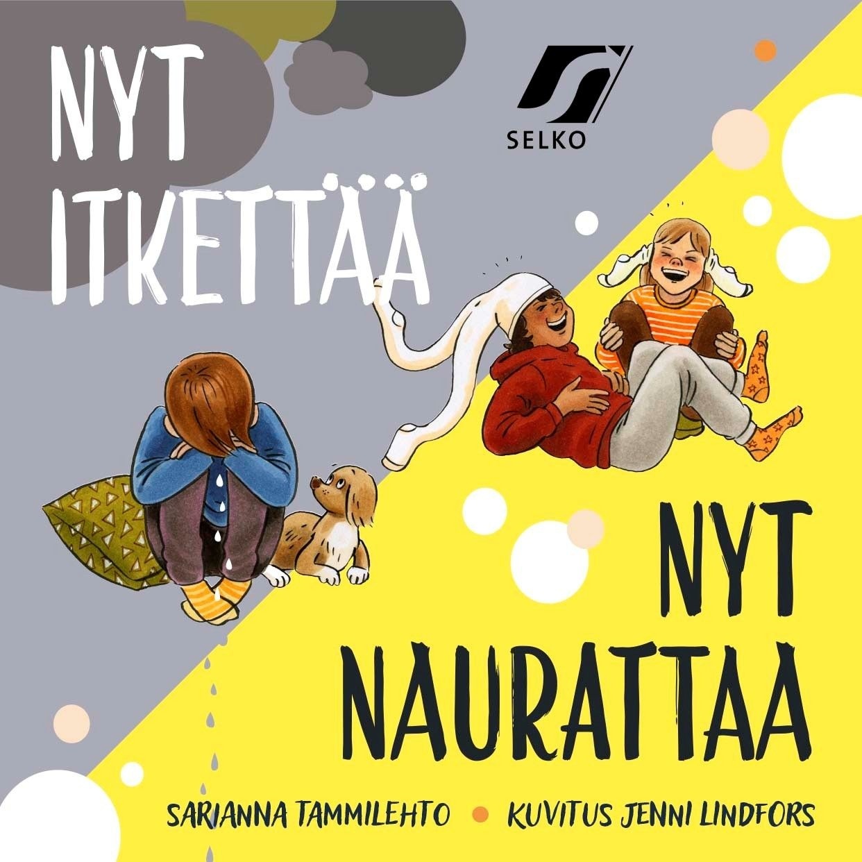 Nyt itkettää / Nyt naurattaa (selkokirja, kääntökirja)