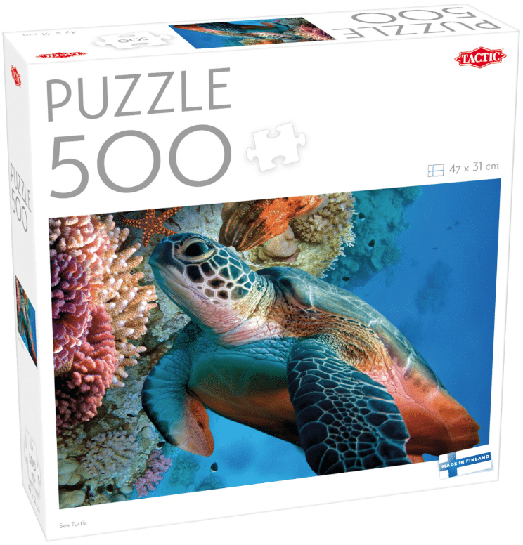 Merikilpikonna palapeli, 500 palaa