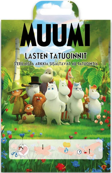 Muumihahmot lasten tatuointisetti