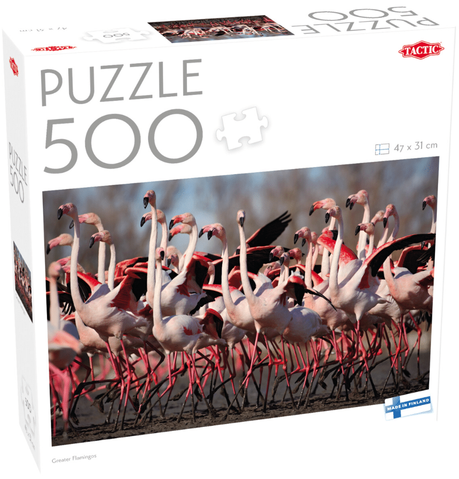 Upeat flamingot palapeli, 500 palaa