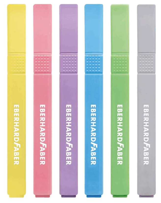 EberhardFaber slim korostuskynäsetti pastelli, 6 väriä - Image 3