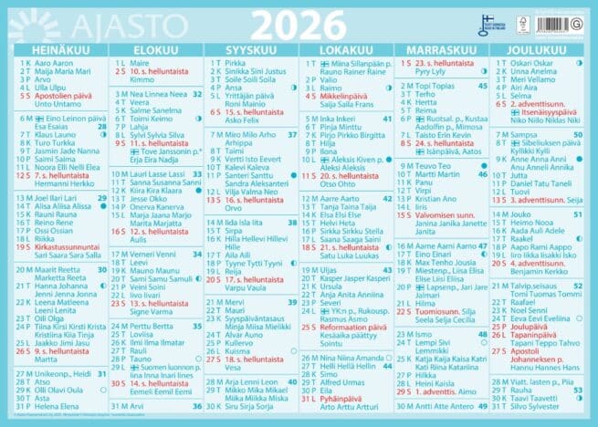 Suuri seinäalmanakka 2026 - Image 2