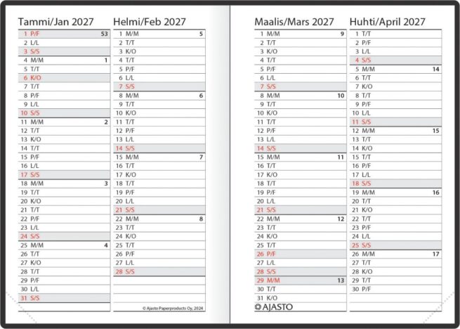 Futura Mini, musta 2026 kaksikielinen - Image 3
