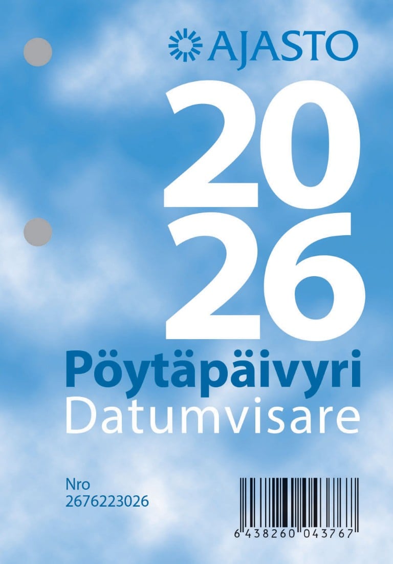 Pöytäpäivyri/Datumvisare 2026