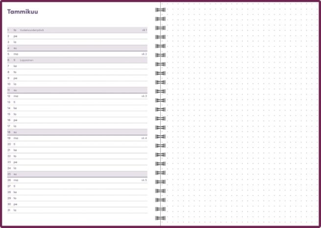 Note A5 liila 2026 - Image 3