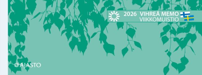 Vihreä Memo-viikkomuistio 2026