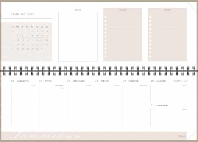 Memo Life 2026, beige - Image 2