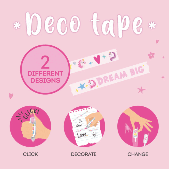 Legami Deco Tape koristelukynä, Unicorn - Image 4