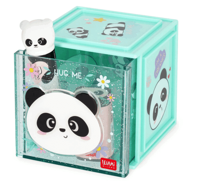 Legami Desk Storage Box - Cutie Cube, Panda - Image 4