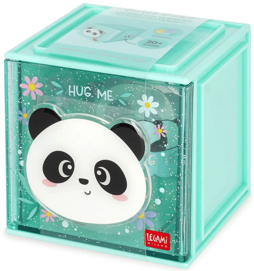 Legami Desk Storage Box – Cutie Cube, Panda