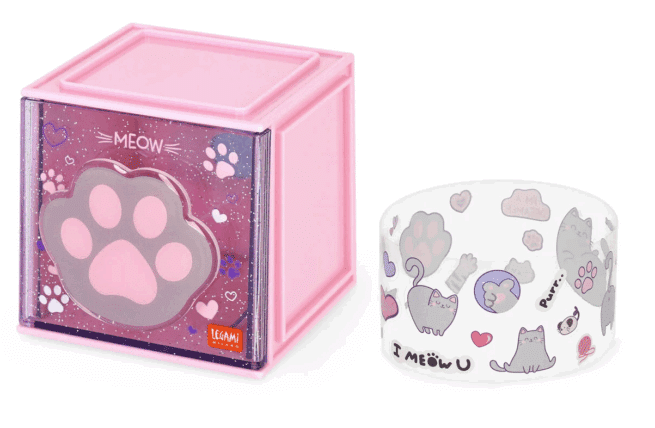Legami Desk Storage Box - Cutie Cube, Kitty - Image 3