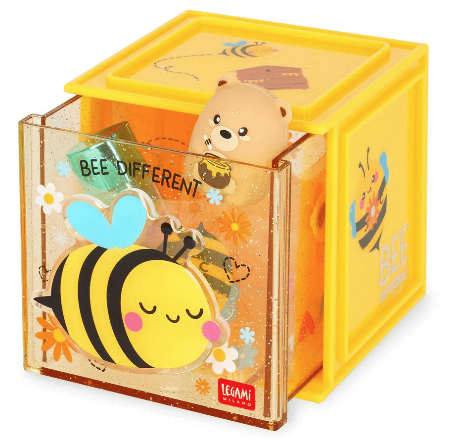 Legami Desk Storage Box - Cutie Cube, Mehiläinen - Image 4